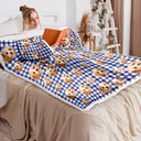 Pet Lovers,Happy,Custom Photo - Custom Photo Funny Dog Cat Pet Human Face - Personalized Wearable Blanket With Sleeves
