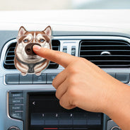 Art Design, Humorous, Custom Photo, Dog Lovers, Pet Lovers, Photo - Squishy Dog Nose - Custom Photo Funny Dog Nose - Personalized Squishy Acrylic Car Vent Clip