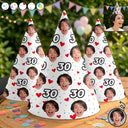 Custom Photo, Family, Humorous, Cut-Face Photo - Custom Photo Funny Face Birthday Family, Friends - Personalized Party Hats