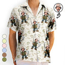 Gift For Yourself,Gift For Women,Gift For Men,Happy,Fishing - Custom Photo Funny Face Cut Fishing Man - Personalized Hawaiian Shirt