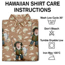 Gift For Yourself,Gift For Women,Gift For Men,Happy,Fishing - Custom Photo Funny Face Cut Fishing Man - Personalized Hawaiian Shirt