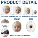 Gift For Kids,Gift For Mother,Gift For Father,Pet Lovers,Dog Lovers,Cat Lovers,Happy,Custom Photo - Custom Photo Funny Face Cut Kids Dogs Cats - Personalized Acrylic Car Vent Clip