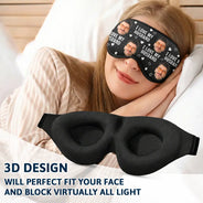 Gift For Couples,Old Couples,Gift For Husband,Gift For Wife,Gift For Boyfriend,Gift For Girlfriend,Custom Photo,Love - Custom Photo Funny I Love My Lover - Personalized 3D Sleep Mask