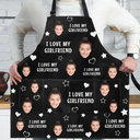 Gift For Couples,Custom Photo,Funny,Gift For Husband - Custom Photo Funny I Love My Wife Husband - Personalized Apron