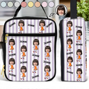 Back To School,Gift For Kids,Gift For Grandkids - Custom Photo Funny Kid And Name - Personalized Kids Lunch Bag