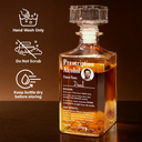 Gift For Yourself, Funny, Custom Photo - Custom Photo Funny Prescription Drink One Measure Daily - Personalized Square Whiskey Bottle