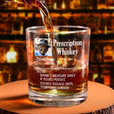 Gift For Father, Custom Photo, Funny - Custom Photo Funny Prescription Drink One Measure Daily - Personalized Whiskey Glass