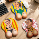 Custom Photo, Summer, Gift For Boyfriend, Gift For Couples, Humorous, Cut-Face Photo - Custom Photo Funny & Naughty Big B**t - Personalized Mouse Pad