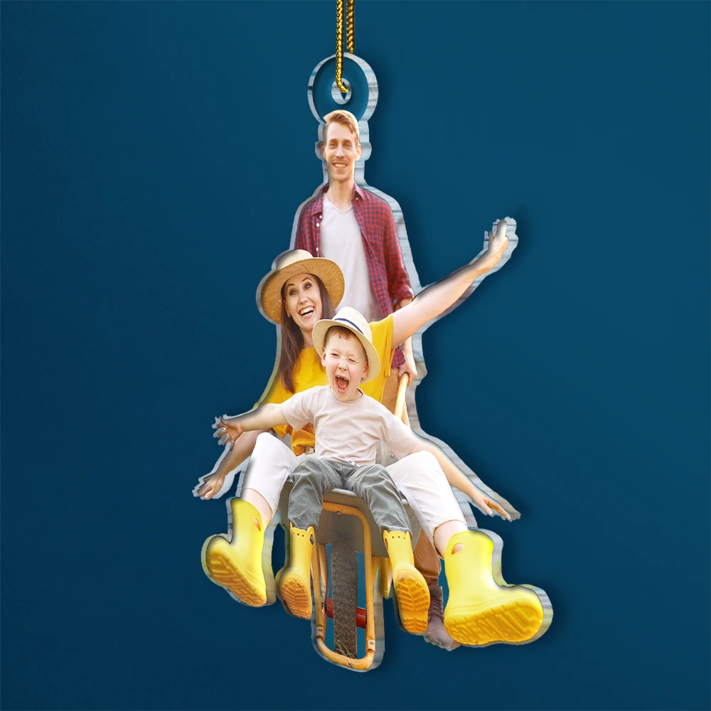 Gift For Yourself,Gift For Women,Gift For Men,Happy,Christmas,Custom Photo,Gardening,Photo Hobby Ornament - Custom Photo Gardening Christmas Decorations - Personalized Acrylic Photo Ornament