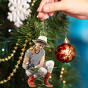 Gift For Yourself,Gift For Women,Gift For Men,Happy,Christmas,Custom Photo,Gardening,Photo Hobby Ornament - Custom Photo Gardening Christmas Decorations - Personalized Acrylic Photo Ornament