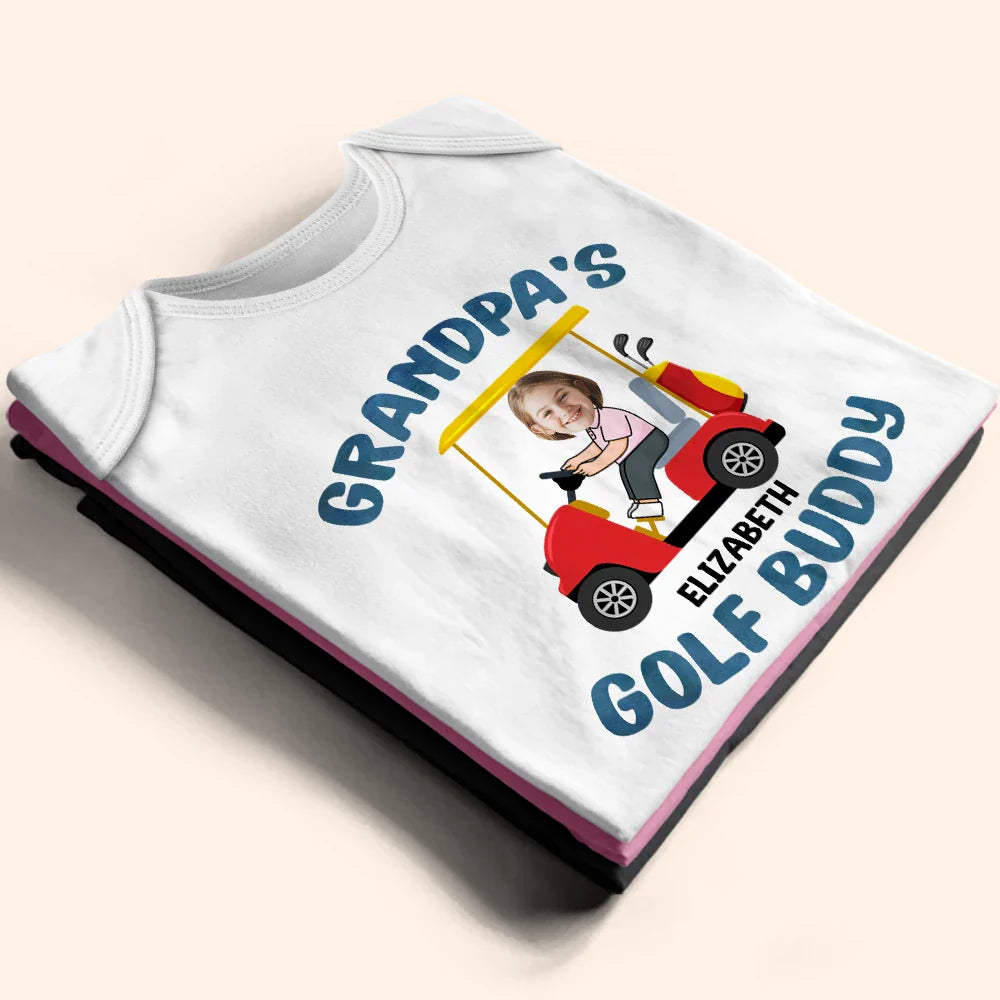 Golf,New Dad,Gift For Kids,New baby,Happy,Dad's Hobby - Custom Photo Golf Buddy - Personalized Baby Onesie