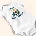 Golf,New Dad,Gift For Kids,New baby,Happy,Dad's Hobby - Custom Photo Golf Buddy - Personalized Baby Onesie