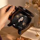 Adorable,Art Design,Halloween,Family,Photo - Gothic Portrait Art - Custom Photo Gothic Portrait Art - Personalized Cauldron Mug
