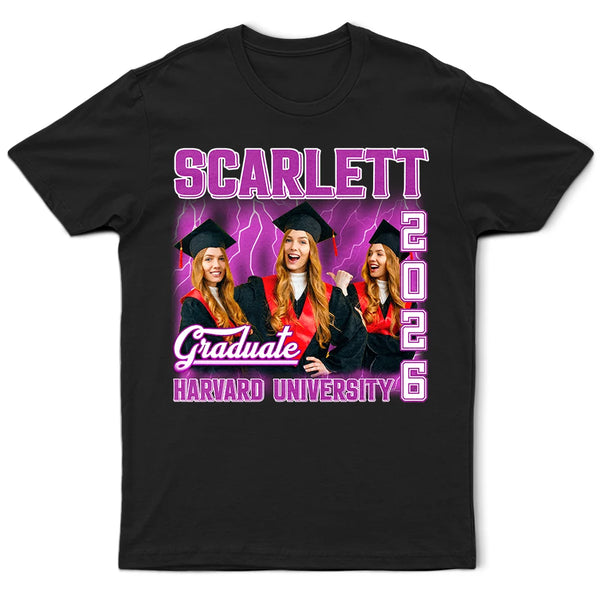 Graduation,Gift For Yourself,Gift For Women,Gift For Men - Custom Photo Graduation Congratulations - Personalized T Shirt