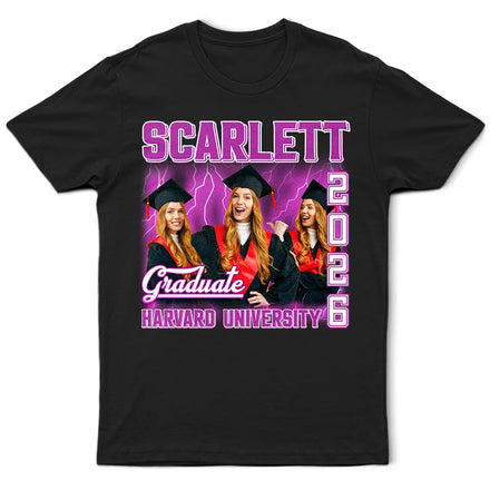 Custom Photo Graduation Congratulations - Personalized T Shirt