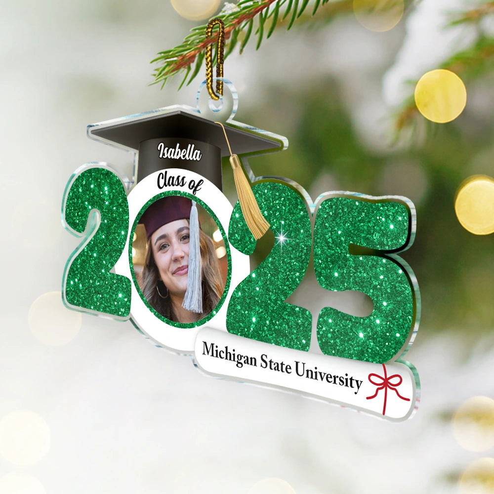 Custom Photo Graduation New Graduate - Personalized Custom Shaped Acrylic Ornament