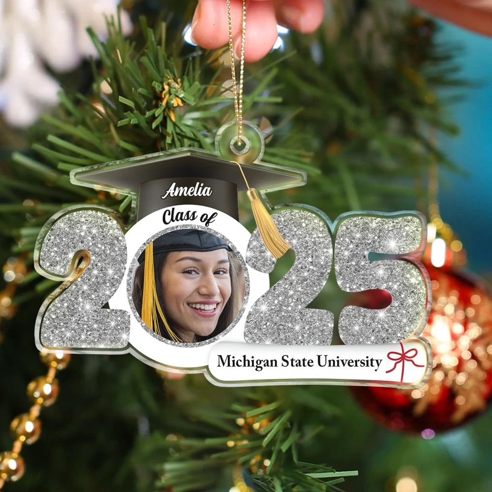 Custom Photo Graduation New Graduate - Personalized Custom Shaped Acrylic Ornament