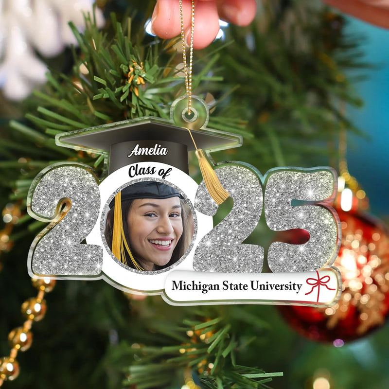 Custom Photo Graduation New Graduate - Personalized Custom Shaped Acrylic Ornament
