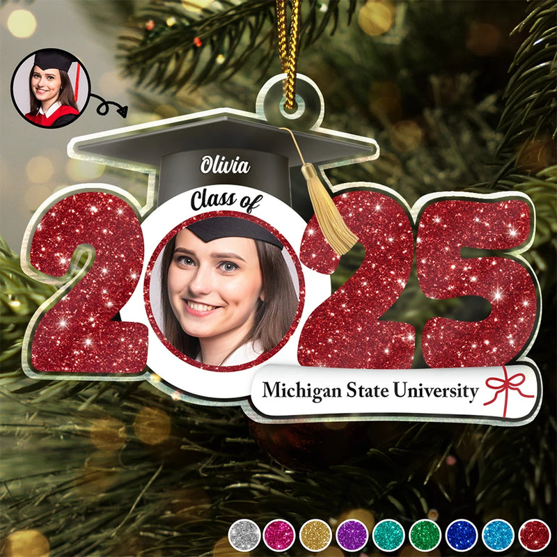 Custom Photo Graduation New Graduate - Personalized Custom Shaped Acrylic Ornament