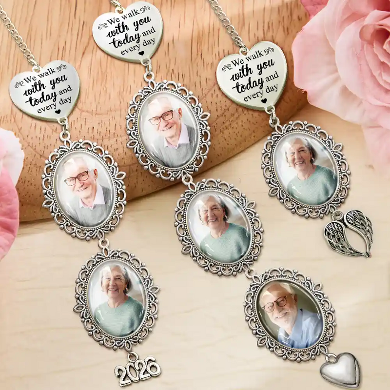 Custom Photo Graduation Walking Beside You Memorial - Personalised Graduation Tassel Charm