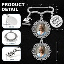 Graduation, Gift For Yourself, Custom Photo, Memorial, Sad - Custom Photo Graduation Walking Beside You Memorial - Personalized Graduation Tassel Pin