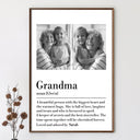 Gift For Grandma - Custom Photo Grandma A Person With Warmest Heart - Personalized Poster