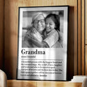 Gift For Grandma - Custom Photo Grandma A Person With Warmest Heart - Personalized Poster