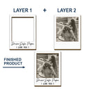 Gift For Father,Gift For Mother,Gift For Grandma,Gift For Grandpa,Love,Custom Photo - Custom Photo Gray Scale Drive Safe We Love You - Personalized Custom Shaped Car Visor Clip