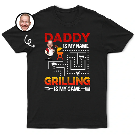 T-shirt personnalisé avec photo « Grillades » 