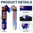 Graduation,Gift For Daughter,Dad - Daughters (Adult),Mom - Daughters (Adult),Happy,Dad - Sons,Gift For Son,Mom - Sons - Custom Photo Half and Half Flag Graduation - Personalized Stoles