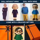 Family,Gift For Bestie,Love - Custom Photo Handmade Doll Gift - Personalized Crochet Portrait Doll