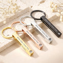 Gift For Couples,Love,Gift For Husband,Gift For Wife,Gift For Boyfriend,Gift For Girlfriend - Custom Photo Happy Couples I Love You - Personalized Photo Projection Keychain