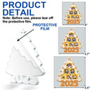 Family,Pet Lovers,Pet Mom,Pet Dad,Pet Couple,Dog Lovers,Dog Couple,Dog Mom,Dog Dad,Cat Lovers,Cat Mom,Cat Dad,Cat Couple,Happy,Christmas,Top Market - Custom Photo Happy Family Christmas Tree Gingerbread - Personalized Custom Shaped Acrylic Ornament