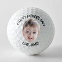 Custom Photo, Gift For Father, Dad's Hobby, Sport Dad, Happy, Golf - Custom Photo Happy Father's Day - Personalized Golf Ball