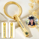 Graduation,Happy,Gift For Yourself,Gift For Women,Gift For Men,Gift For Bestie - Custom Photo Happy Graduation - Personalized Photo Projection Keychain