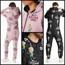 Gift For Mother,Gift For Father,Custom Photo,Happy - Custom Photo Happy Kids Best Dad Mom Ever Rain Pattern - Personalized Overall Onesie Hooded Jumpsuit