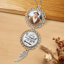 Memorial,Custom Photo,Gift For Mother,Sad - Custom Photo Have An Angel Watching Over Me - Personalized Photo Pendant Charm