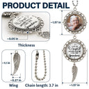 Memorial,Custom Photo,Gift For Mother,Sad - Custom Photo Have An Angel Watching Over Me - Personalized Photo Pendant Charm