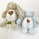 Love,Parents,Gift For Grandparents,Gift For Kids,Gift For Grandkids,Memorial - Custom Photo Hold Me Close When You Need Me Most - Personalized Soft Toy Bunny