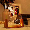 Pregnant Mom,Gift For Wife,Custom Photo,Love,Gift For Mother - Custom Photo How Lucky Are We Family Mother Father - Personalized Night Light