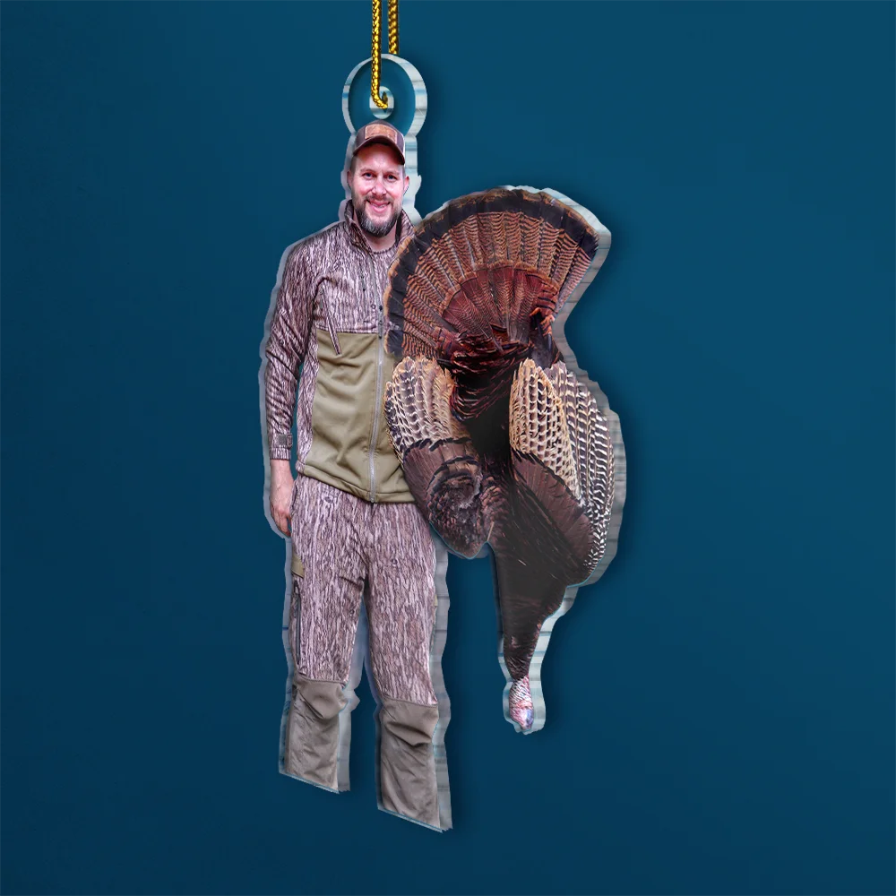 Gift For Yourself,Gift For Women,Gift For Men,Happy,Christmas,Custom Photo,Hunting - Custom Photo Hunting Lovers - Personalized Acrylic Photo Ornament