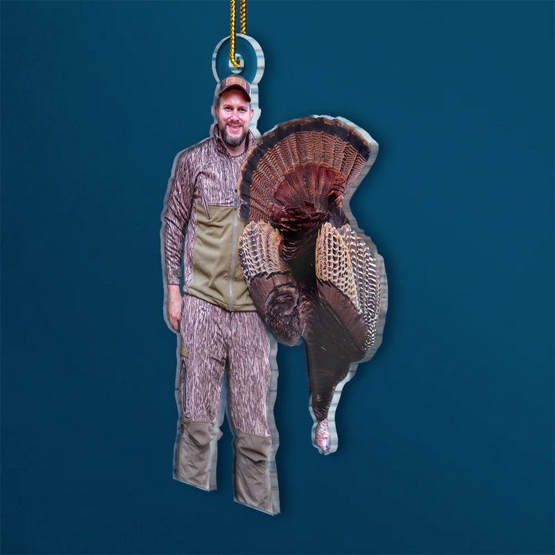 Gift For Yourself,Gift For Women,Gift For Men,Happy,Christmas,Custom Photo,Hunting - Custom Photo Hunting Lovers - Personalized Acrylic Photo Ornament