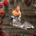 Gift For Yourself,Gift For Women,Gift For Men,Happy,Christmas,Custom Photo,Hunting - Custom Photo Hunting Lovers - Personalized Acrylic Photo Ornament