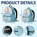 Gift For Kids, Back To School - Custom Photo I Am Affirmations - Personalized Canvas Backpack