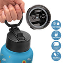 Gift For Kids,Back To School - Custom Photo I Am Affirmations - Personalized Kids Water Bottle