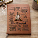 Teacher,Back To School - Custom Photo I Am Proud To Be A Teacher - Personalized Leather Journal