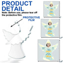 Christmas, Memorial, Sad, Parents, Gift For Grandparents - Custom Photo I Have A Guardian Angel In Heaven And I Call Her Mom - Personalized Custom Shaped Acrylic Ornament