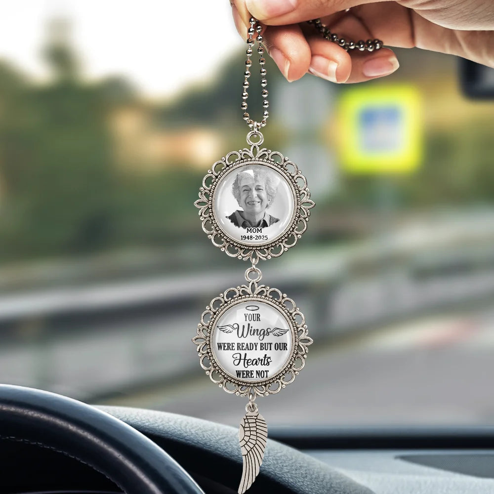 Memorial,Gift For Mother,Family,Sad - Custom Photo I Have An Angel Watching Over Me - Personalized Photo Pendant Charm