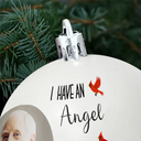 Christmas, Memorial, Family, Parents, Gift For Grandparents, Sad - Custom Photo I Have Two Angels In Heaven And I Call Them Mom Dad - Personalized Ball Ornament