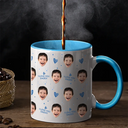 Gift For Husband,Gift For Men,Gift For Father,Gift For Grandpa,Non-Eng,Photo,Adorable - Custom Photo I Love You Dad Grandpa - Personalized Accent Mug